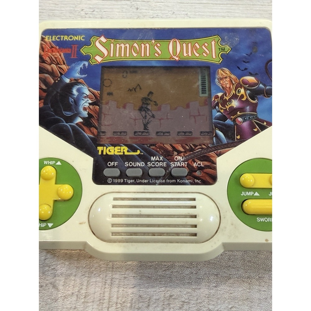 Vintage Tiger Electronics Castlevania 2: Simon's Quest 1988 LCD Handheld TESTED